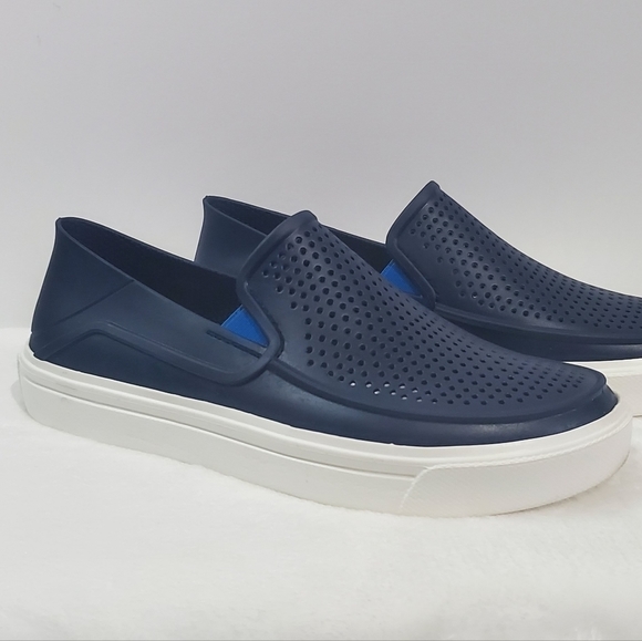 CROCS Shoes Crocs Roka Citilane Navy Blue White Slip On Sneaker